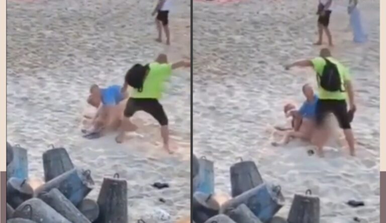 Homem interrompe casal que fazia sexo ao ar livre à chineladas