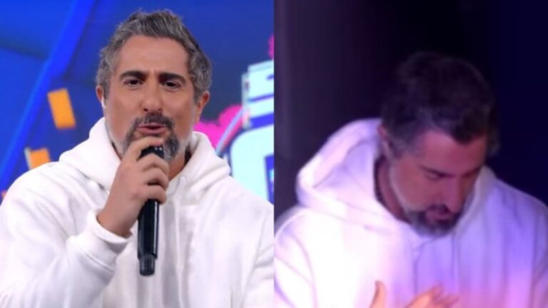 Marcos Mion é flagrado em ritual nos bastidores do Caldeirão