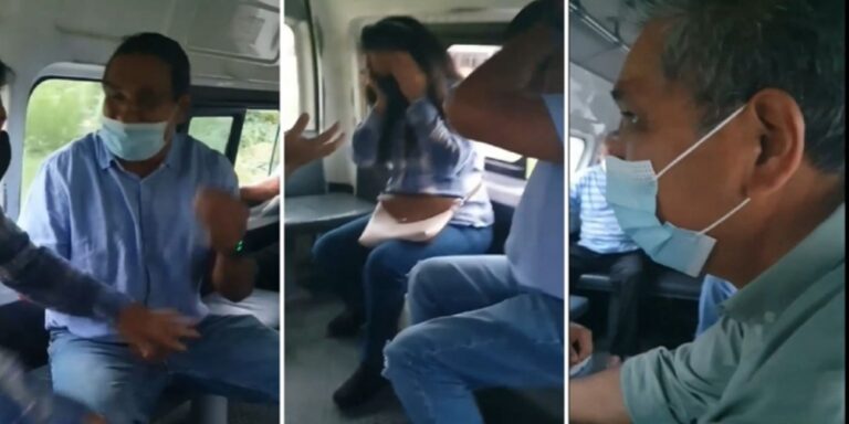 Homem descobre que esposa estava traindo ele com amante dentro de um transporte e vídeo viraliza