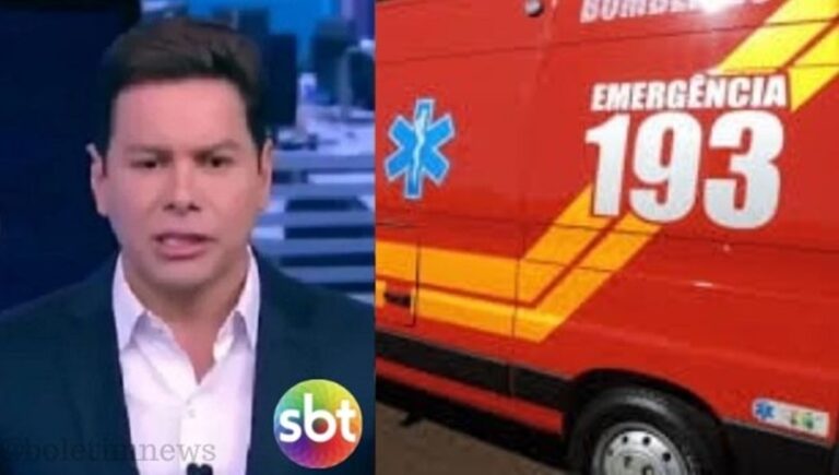 Apresentador querido do SBT passa mal ao vivo e precisa ser socorrido às pressas por bombeiros￼