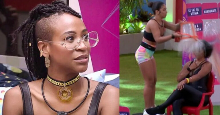 BBB22: Karol Conká esculacha Maria após baldada na cabeça de Natália