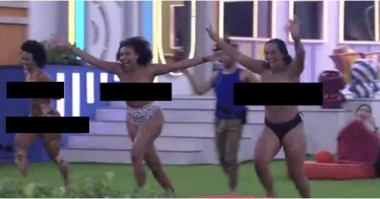 BBB22: Natália, Jessi e Lina pulam na piscina como vieram ao mundo e quebra internet