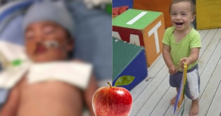 Família faz relato chocante após filho sofrer paralisia cerebral, na creche, por causa de uma maçã