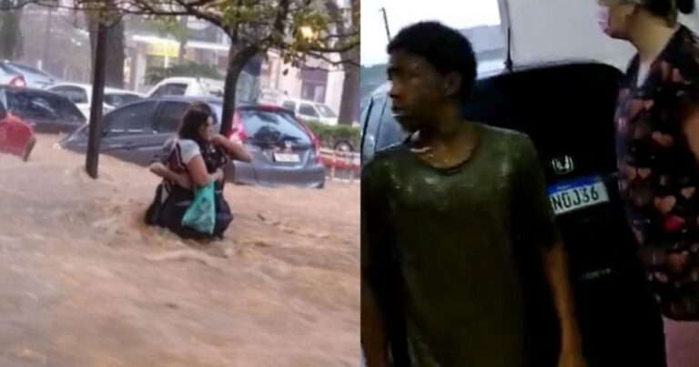 Petrópolis: Vídeo desesperador mostra crianças cobertas de lama sendo resgatadas de escola atingida pela tempestade