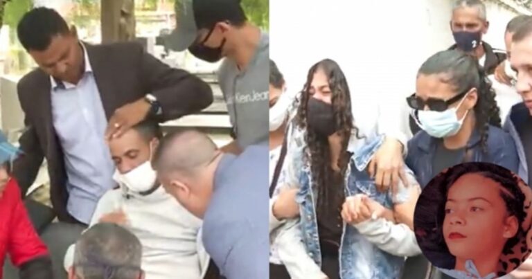 Velório de Lara foi marcado por desespero, pai da menina passou mal e precisou ser amparado