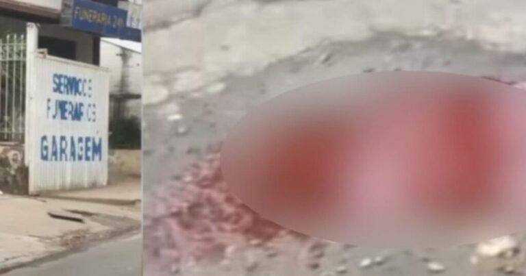Vídeo: Líquido misterioso vaza de funerária e assusta moradores