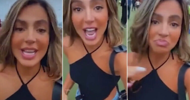 Esta jovem foi barrada no Rock in Rio pois acessório que usava foi considerado inapropriado: ‘Estou chateada’