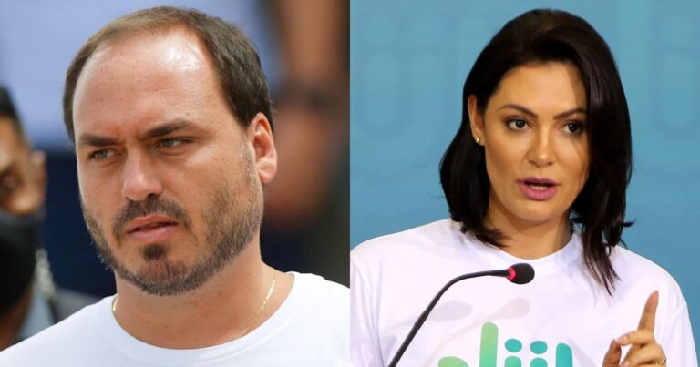 Crise na família? Carlos Bolsonaro e Michelle também deixam de se seguir nas redes sociais