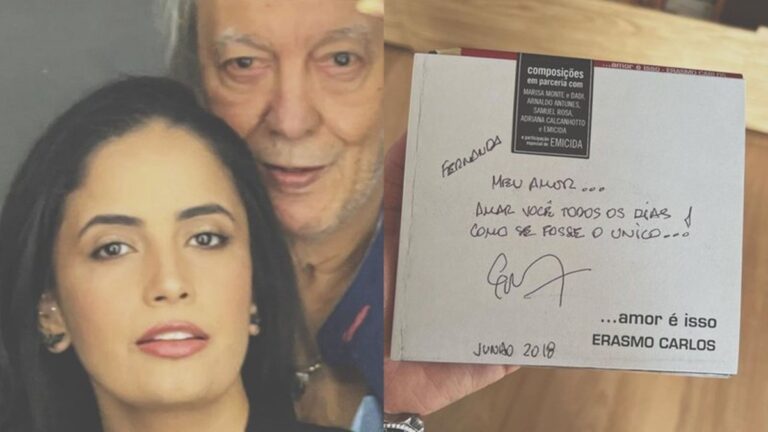 Viúva de Erasmo Carlos resgata presente deixado pelo artista com declaração: “Meu amor”