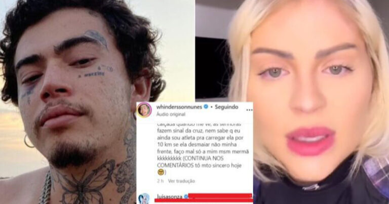 Whindersson publica texto emocionante, Luísa Sonza comenta e repercute
