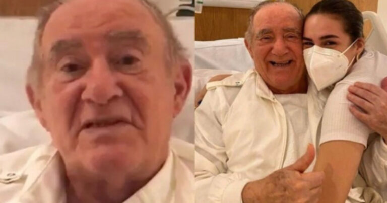 Coube à filha de Renato Aragão trazer notícia de última hora sobre o estado de saúde do pai, após ser internado
