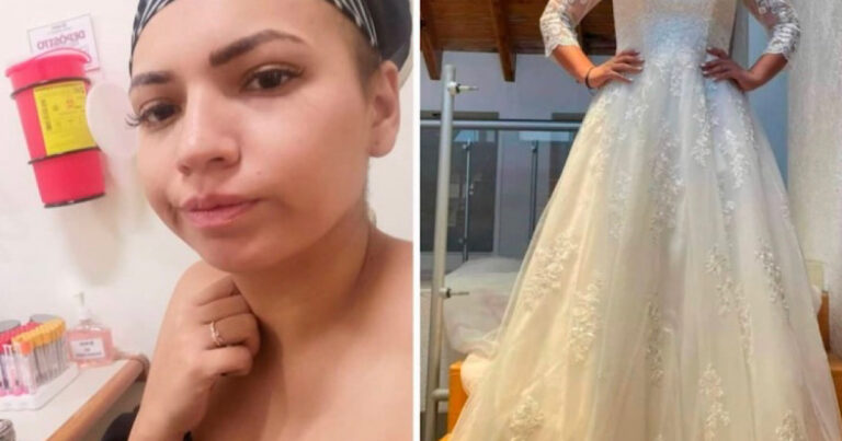 Jovem descobre câncer, é abandonada pelo noivo e leiloa vestido para pagar tratamento