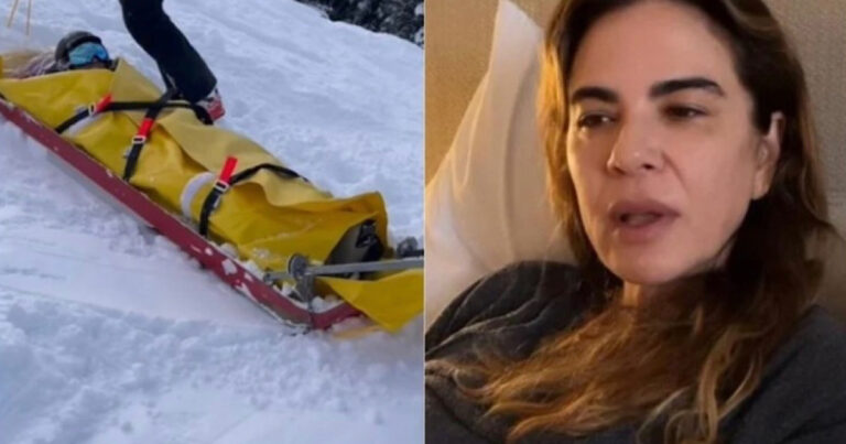 Vídeo mostra resgate de Luciana Gimenez após queda; ela precisou passar por uma cirurgia
