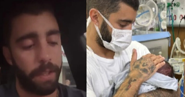 Na UTI, filha de Pedro Scooby acaba de passar por mais um procedimento após duas cirurgias