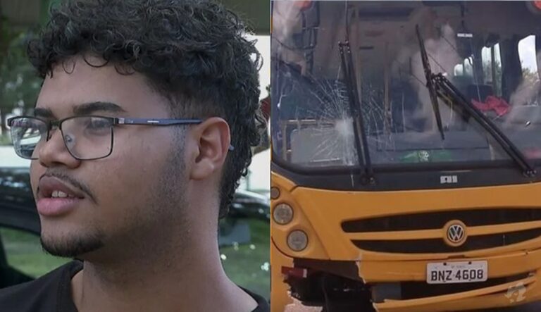 Adolescente herói: Aluno assume direção de ônibus escolar após mal súbito do motorista