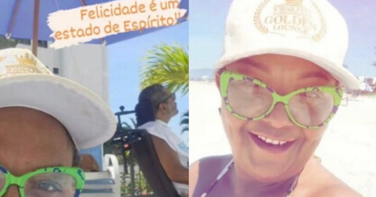 Após assumir novo namoro, Babi Cruz curte dia de praia com Arlindo Cruz: ‘Bora viver’