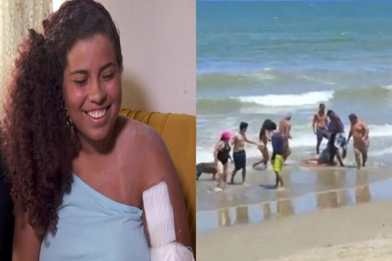 Adolescente que sobreviveu após ataque de tubarão dispara: ‘Sobrevivi e essa é minha vitória’