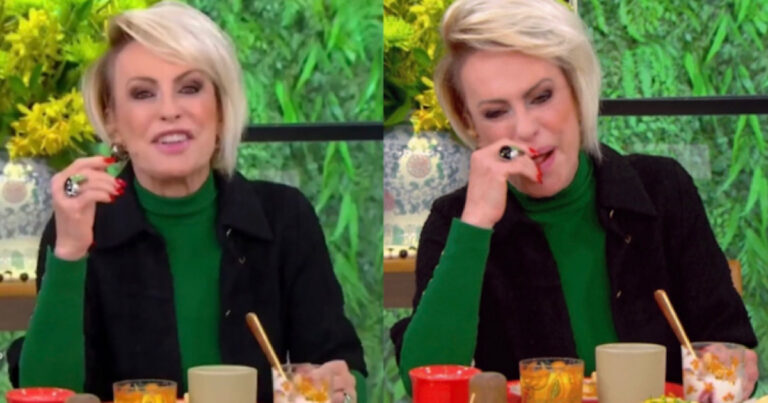 Ana Maria Braga chora de rir após soltar palavrão ao vivo – Vídeo
