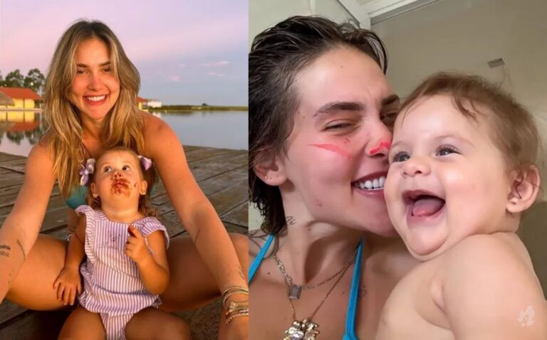 Virginia Fonseca surge com filhas na piscina e se declara: ‘Por cá tudo bem’