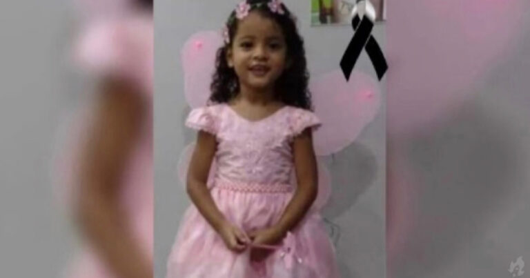 Menina de cinco anos perde a vida em frente sua própria casa após sair da igreja