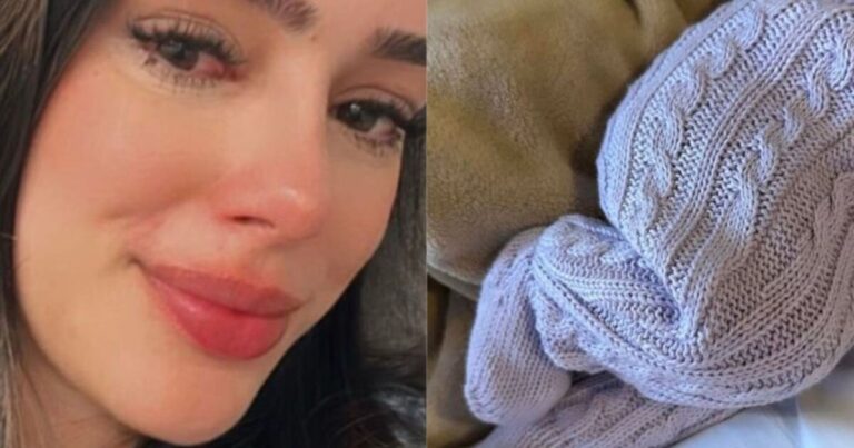 Grávida de Neymar, Bruna Biancardi surge aos prantos em maternidade: ‘Chorando horrores’