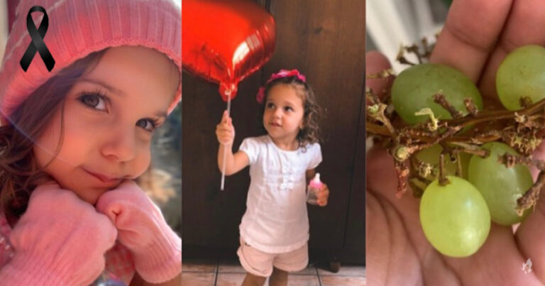 Sorridente e meiga: Mãe de menina de 3 anos que morreu engasgada com uva relembra momentos com a filha