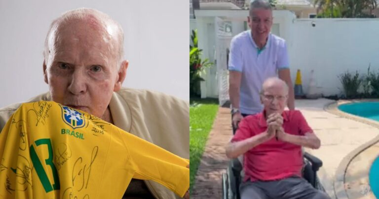 ‘Tô de volta’, comemora ex-jogador Zagallo após ter alta médica e voltar para casa; vídeo