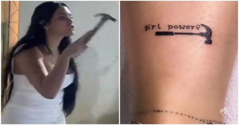 Emily Garcia tatuou martelo para eternizar briga com Babal Guimarães