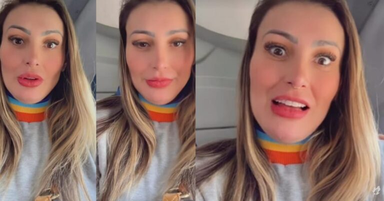 Raio atinge avião com Andressa Urach e filho: “Perdão pelos pecados”