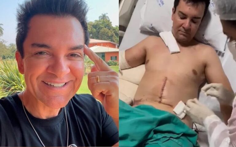 Cantor Regis Danese retira sonda e é transferido de hospital