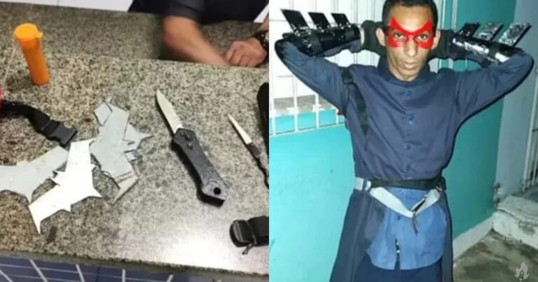 Homem fantasiado de ‘Batman’ invade casa e agride morador; ‘Justiceiro de Parnaíba’