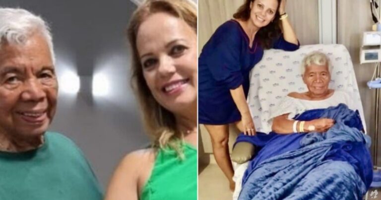 Mulher de Roque mostra foto após uma semana internado e atualiza estado de saúde do marido
