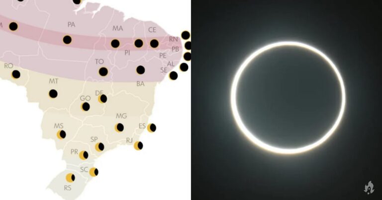 Incrível eclipse solar anular será visível em todo o Brasil neste sábado; horário do fenômeno nas capitais é divulgado