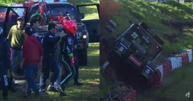 Caio Castro sofreu acidente na Copa Truck e saiu ileso; assista o vídeo