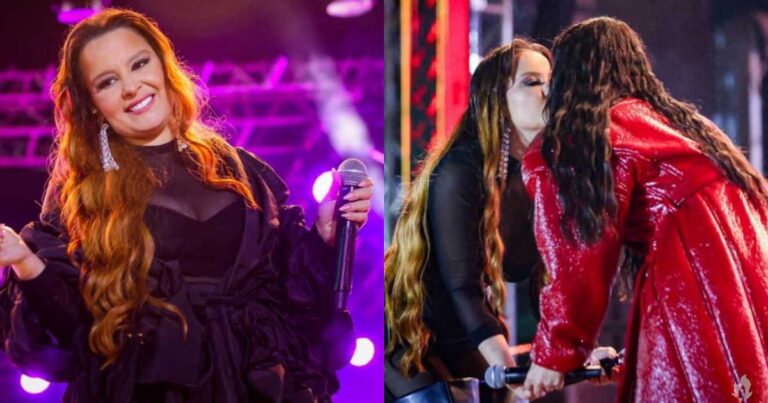 Maiara surpreende fãs ao surgir sem aliança e ‘dar beijo’ durante show