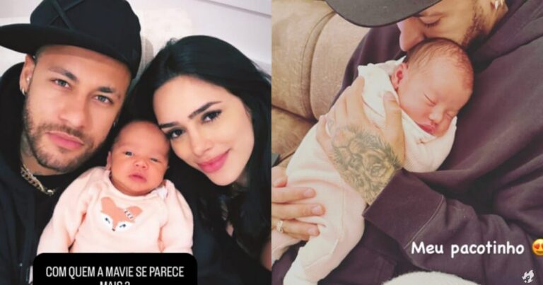 Neymar afasta crise com Bruna Biancardi em foto de família com a filha e provoca seguidores