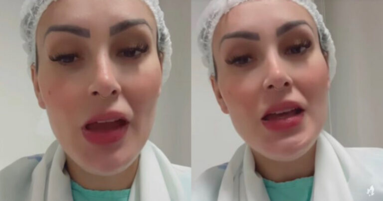 Andressa Urach volta a ser internada e anuncia nova cirurgia: “Três horas até acordar”