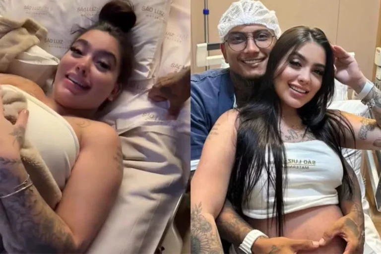 MC Mirella dá à luz Serena, sua primeira filha com Dynho Alves