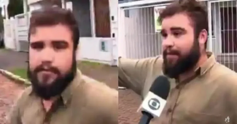 Homem agride equipe do Fantástico ao ser flagrado vendendo água de doações para o RS