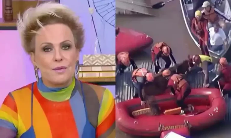 Vídeo:Ana Maria transmite resgate do cavalo que ficou ilhado em telhado no RS e se emociona: ‘Conseguiram’