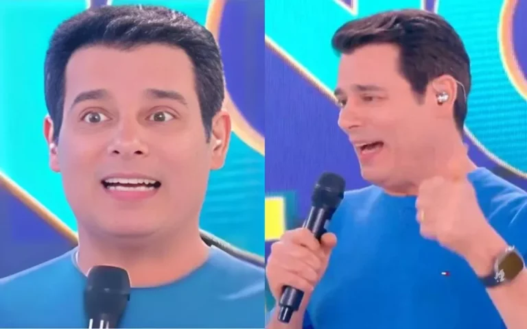 Celso Portiolli provoca climão ao vivo após ter segredo revelado no Chega Mais