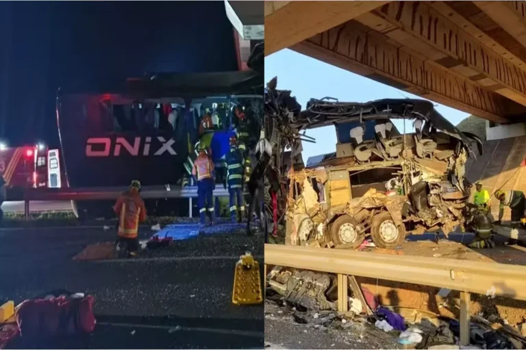Grave acidente com ônibus no interior de SP deixa 10 mortos e mais de 40 feridos