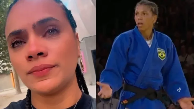 Esposa de Rafaela Silva desabafa com eliminação da judoca nas Olimpíadas
