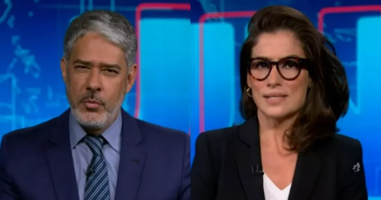 William Bonner e Renata Vasconcellos quebram protocolo e fazem diálogo inusitado no JN