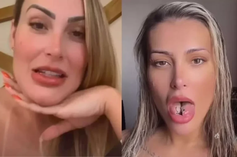 Após bifurcar a língua, Andressa Urach volta a realizar atividade comum