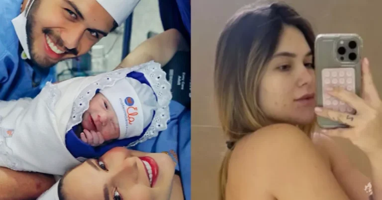 Menos de 24 horas depois do parto, Virginia mostra como está a barriga