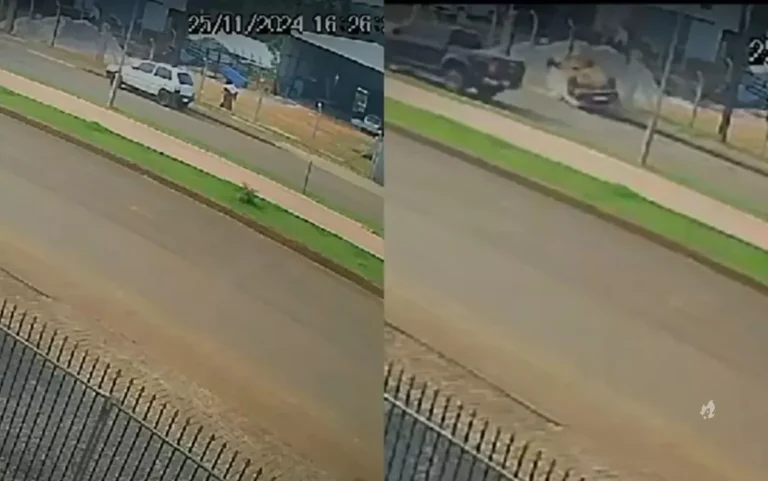 Mistério: Vídeo mostra carro estacionado capotando ‘sozinho’ no Paraná; entenda