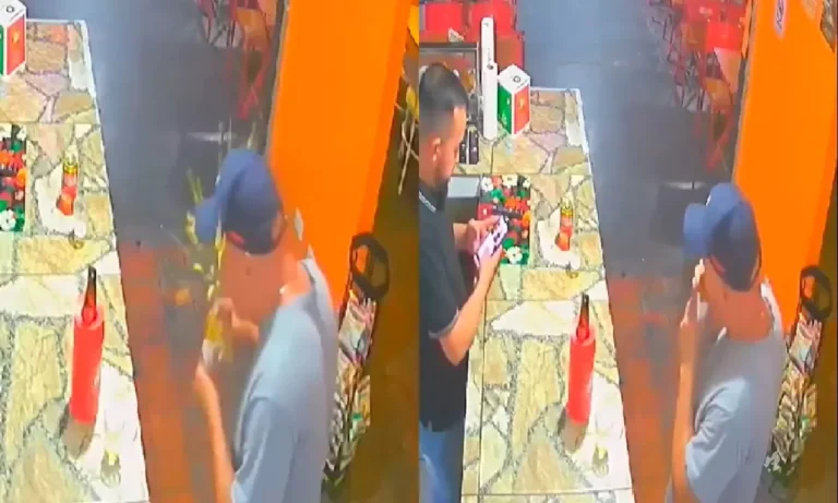 Vídeo: Coxinha explode ao ser mordida e deixa cliente ferido em bar