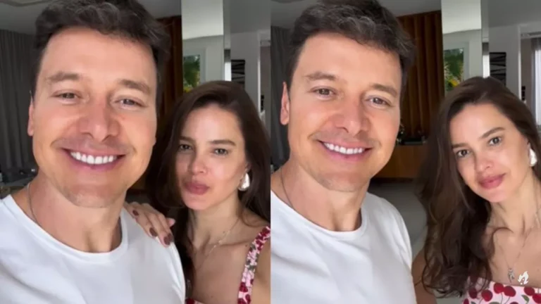 Rodrigo Faro comemora reta final do tratamento da esposa com radioterapia