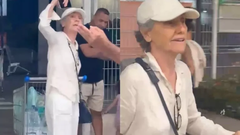 Cássia Kis faz barraco após ver mulheres de biquíni em supermercado